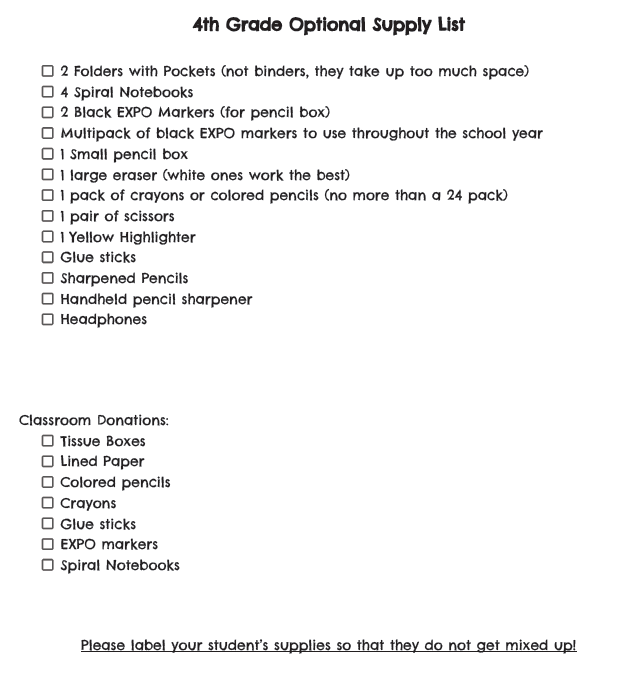 22-23 supply list